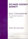 Duo Concertante for clarinet and piano