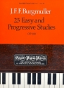 25 easy and progressive Studies op.100  for piano