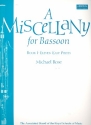 A Miscellany for Bassoon vol.1 11 easy pieces for bassoon and piano
