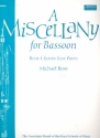 A Miscellany for Bassoon vol.1 for bassoon and piano