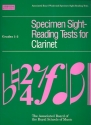 Specimen Sight-Reading Tests grades 1-5 for clarinet