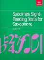 Specimen Sight-Reading Tests Grades 1-5 for saxophone