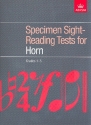 Specimen Sight-Reading Tests Grades 1-5 for horn