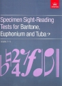 Specimen Sightreading Tests Grades 1-5 for baritone, tuba or euphonium bass clef