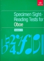 Specimen Sight-Reading Tests Grades 6-8 for oboe