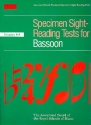 Specimen Sight-Reading Tests Grades 6-8 for bassoon