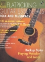 FLATPICKING GUITAR ESSENTIALS: FOLK AND BLUEGRASS BOOK FOR ACOUSTIC GUITAR AND WITH CD