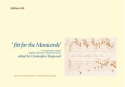 FITT FOR THE MANICORDE 58 PIECES FOR HARPSICHORD, CLAVICHORD AND ORGAN