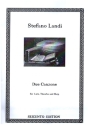 2 Canzonen f�r Laute, Theorbe und Harfe Partitur und Stimmen