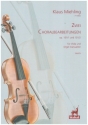 2 Choralbearbeitungen op.101,1 und 101,2 f�r Viola und Orgel manualiter