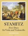 2 Duos C-Dur und D-Dur f�r Viola und Violoncello Stimmen