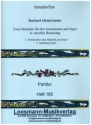 2 Melodien f�r 3 Instrumente und Orgel Partitur und Stimmen