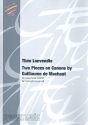 2 Pieces on Canons by Guillaume de Machault f�r 4 Saxophone (SATB) Partitur und Stimmen
