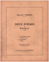 2 Poemes de Rutebeuf pour chant et piano