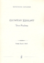 2 Psalms for mixed chorus, orchestra AND ORGAN study score