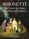 2 sonate a tre op.10 per flauto, viola da braccio col basso