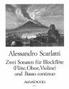 2 Sonaten f�r Blockfl�te (Fl, Ob, Vl) und Bc