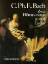 2 Sonaten f�r Fl�te und obligates Cembalo (g-Moll, Es-Dur)