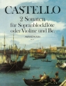 2 Sonaten f�r Sopranblockfl�te (Violine) und Bc