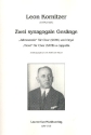 2 synagogale Ges�nge f�r gem Chor und Orgel Partitur