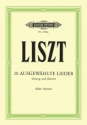 20 ausgew�hlte Lieder f�r hohe Singstimme und Klavier (dt/en/fr)