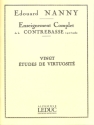 20 etudes de virtuosite pour contrebasse