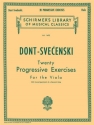 20 progressive Exercises op.38 for 2 violas score