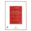 20 Solos concertants vol.1 (nos.1-10) POUR VIOLON ET PIANO