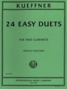 24 easy Duets for 2 clarinets