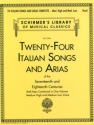 24 italian Songs and Arias for medium high and medium low voice and piano