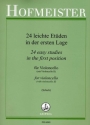 24 leichte Et�den in der ersten Lage f�r Violoncello mit Begleitung eines zweiten Cellos
