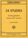 24 Studies for bass trombone or trombone with F attachment