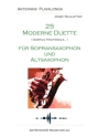 25 moderne Duette (+CD) f�r Sopransaxophon und Altsaxophon Spielpartitur