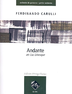 Andante for guitar orchestra score and parts