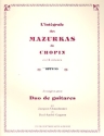 Mazurkas op.59 pour 2 guitares partition et parties