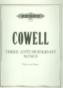 3 anti-modernist Songs for voice and piano