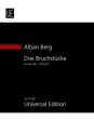 3 Bruchst�cke aus der Oper Wozzeck f�r Sopran und Orchester (Kinderchor ad lib) Studienpartitur