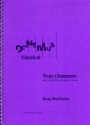 3 Chansons pour chant, fl�te et harpe (piano) score and part