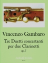 3 Duetti concertanti op.7 f�r 2 Klarinetten Stimmen