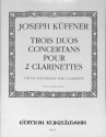 3 Duos concertants f�r 2 Klarinetten Stimmen