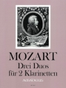 3 Duos f�r 2 Klarinetten Stimmen