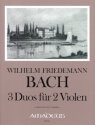 3 Duos f�r 2 Violen Partitur und Stimmen