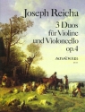 3 Duos op.4 f�r Violine und Violoncello Stimmen