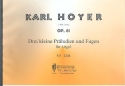 3 kleine Pr�ludien und Fugen op.61 f�r Orgel