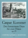 3 konzertante Duos op.25 f�r 2 F�ten 2 Stimmen
