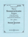 3 Shakespeare Songs op.6 for high voice and piano