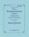 3 Shakespeare Songs op. 6 f�r tiefe Singstimme und Klavier