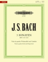 3 Sonaten BWV1027-1029 f�r Viola da gamba (Violoncello) und Bc Stimmen