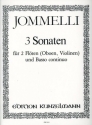 3 Sonaten f�r 2 Fl�ten (Oboen, Violinen) und Bc Stimmen