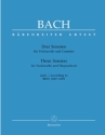 3 Sonaten nach BWV1027-1029 f�r Violoncello und Cembalo